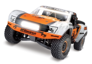 Радиоуправляемая машина шорт-корс Traxxas Unlimited Desert Racer Fox 1:7 6S свет в комплекте