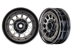  Wheels, Method 105 1.9" (black chrome, beadlock) (beadlock rings sold separately)