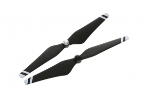 DJI Пропеллеры 9450L черные, белые полосы (пласт.хаб) Carbon Fiber