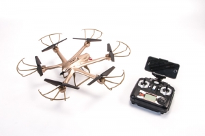 Радиоуправляемый квадрокоптер X601H-G hexacopter (золотой, с FPV камерой)