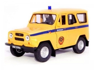 Машина Autotime "UAZ 31514" милиция СССР 1:36