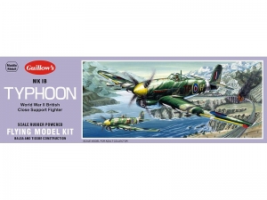 Сборная дер.модель.Самолет Typhoon. Guillows 1:28