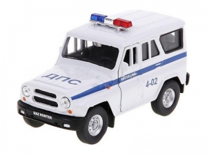 Машина Autotime "UAZ HUNTER" полиция 1:36