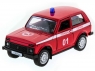 Машина "АВТОПАНОРАМА" инерц. ВАЗ 2121 1/50, в/к 12*7*5,5 см, красная