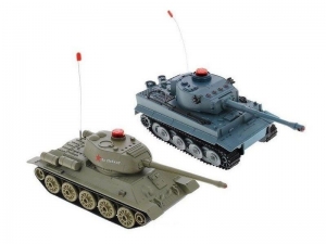 Р/У танковый бой Huan Qi Т-34 и Tiger 1:32 2.4G (два танка, з/у, акк)