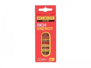 Батарейка Rich Energy AAA LR03 Alkaline, (1 шт)