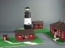 Сборная картонная модель Shipyard маяк Lighthouse Ulkokalla (№18), 1/72