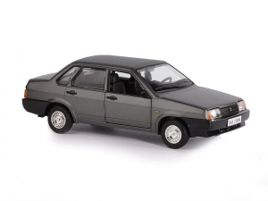Машина "АВТОПАНОРАМА" ВАЗ 21099, 1/22, серый, инерция, в/к 24,5*12,5*10,5 см