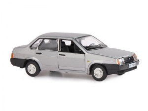 Машина "АВТОПАНОРАМА"; ВАЗ 21099, 1/22, серебряный, инерция,  в/к 24,5*12,5*10,5 см