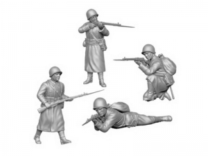 Сборные солдатики ZVEZDA Советская пехота 1941-43гг. (зима), 1/72