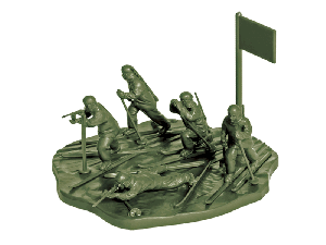 Сборные солдатики ZVEZDA Советские лыжники, 1/72