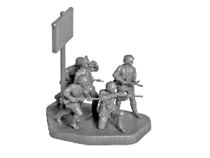 Сборные солдатики ZVEZDA Немецкая элитная пехота 1941-1943, 1/72