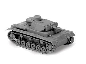 Сборная модель ZVEZDA Немецкий огнеметный танк Pz.Kfw III, 1/100