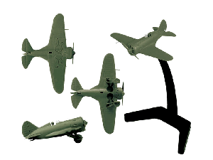 Сборная модель ZVEZDA Советский истребитель И-16, 1/144