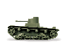 Сборная модель ZVEZDA Советский огнеметный танк Т-26, 1/100