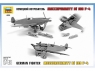 Сборная модель ZVEZDA Немецкий истребитель "Мессершмитт" Bf-109F4, 1/48