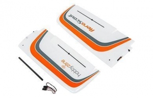 Крыло с сервоприводом в сборе для радиоуправляемого самолёта HobbyZone AeroScout