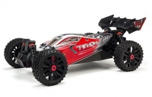 Багги ARRMA 1:8 TYPHON 3S BLX 4WD Brushless Buggy with Spektrum RTR, Red