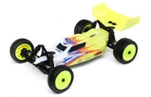 Багги Losi 1:16 Mini-B Brushed RTR 2WD (жёлтый/белый)