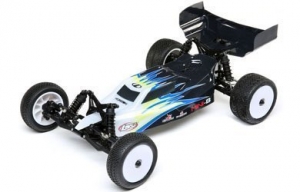 Багги Losi 1:16 Mini-B Brushed RTR 2WD (чёрный/белый)