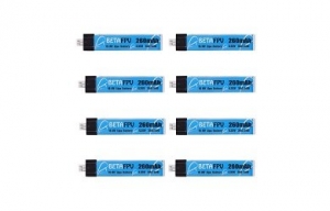 Аккумулятор BETAFPV 260 mAh 1S 3.7V HV LiPo Whoop Battery (8шт)