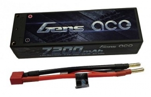 Аккумулятор Gens Ace Li-Po 7.4V 7200мАч 70C Pro Racing 2S1P