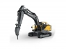 Радиоуправляемый экскаватор Double Eagle Volvo EC160E 1/16, 2.4G, металл, 3 в 1 RTR