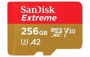 Карта памяти microSDXC UHS-I U3 SANDISK Extreme 256 ГБ