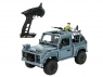 Радиоуправляемая машина MN MODEL англ. пикап Defender спецназ рейнджеров (синий) 4WD 2.4G 1/12 RTR