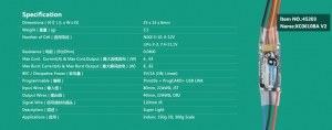 Регулятор для бесколлекторных двигателей Dualsky XC0610BA V2, ESC 6A, 2-3s LiPo (для вертолета или самолета)