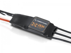 Бесколлекторный регулятор Hobbywing XRotor-20A-Wire Leaded (-, )