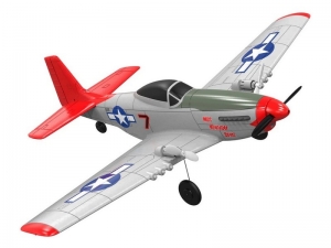 Радиоуправляемый самолет Volantex RC Mustang 400мм 2.4G 2ch LiPo RTF с гироскопом (цвет красный)