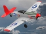 Радиоуправляемый самолет Volantex RC Mustang 400мм 2.4G 2ch LiPo RTF с гироскопом (цвет красный)