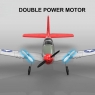 Радиоуправляемый самолет Volantex RC Mustang 400мм 2.4G 2ch LiPo RTF с гироскопом (цвет красный)
