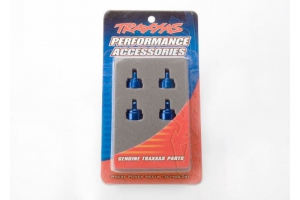 Traxxas Алюминиевые крышки амортизаторов для автомоделей TRAXXAS (синие), 4шт. 