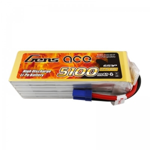 Аккумулятор Gens ace 5100mAh 80C 22.2V 6S1P