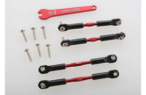 Traxxas Тяга 4шт и шаровый наконечник 8шт (красный)