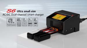 Зарядное устройство двухканальное Hota S6 AC 400W DC 325Wх2 15Aх2