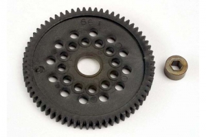 Traxxas Ведомая шестерня с втулкой для моделей TRAXXAS 1:1 (пластик, 66 зуба, шаг 32)