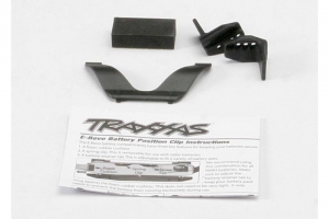 Traxxas Кронштейн и пластина фиксации аккумулятора в аккумуляторном отсеке для TRAXXAS E-Revo/Summit