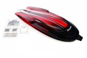 Traxxas Крышка отсека электроники для Spartan (красная)