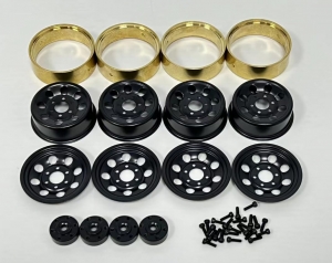 Комплект стальных дисков Beadlock с латунными грузами для HobbyPlus CR-18