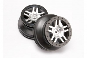 Traxxas Диски Split-Spoke для автомоделей масштаба 1:10, красный хром, 2шт.