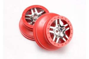 Traxxas Диски Split-Spoke для автомоделей масштаба 1:10, красный, 2шт.