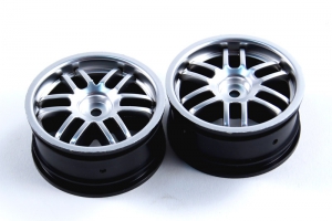 Traxxas Диски для автомоделей Ford Fiesta масштаба 1:16 chrome/black, 2шт.