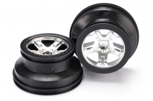 Traxxas Диски передние для заднеприводных автомоделей, chrome/black, 2шт.