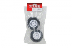 Traxxas Колеса в сборе BFGoodrich для раллийных моделей масштаба 1:10, белые, 2шт.