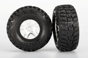 Traxxas Колеса в сборе для Slayer Pro 4WD chrome/black, 2 шт. 