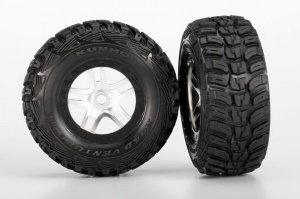 Traxxas Колеса в сборе для моделей Slayer Pro 4WD chrome/black, 2 шт. 