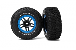Traxxas Колеса в сборе для моделей шорт-корс траков масштаба 1:1, 2 шт. 